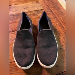 Rothys Classic Slip On Sneakers Black Size 7 US